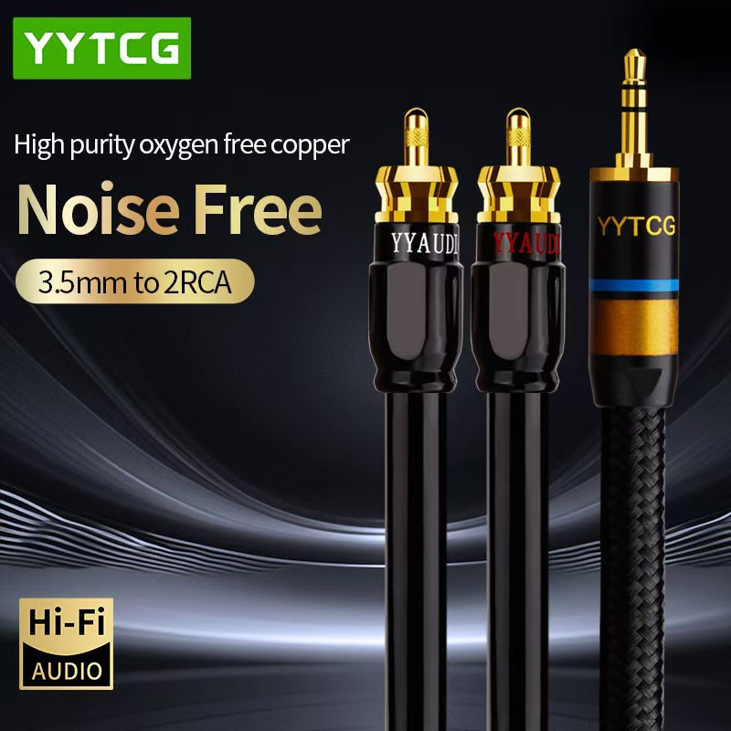 Home Cinema Furniture - YYTCG RCA 케이블 HiFi 스테레오 3.5mm