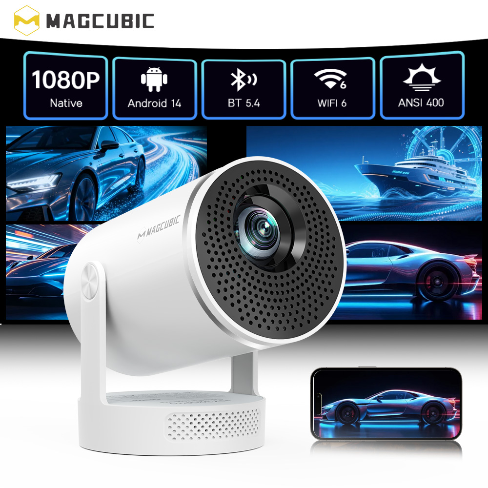 Home Cinema Setup - Magcubic 안드로이드 14 네이티브 1080P 8K