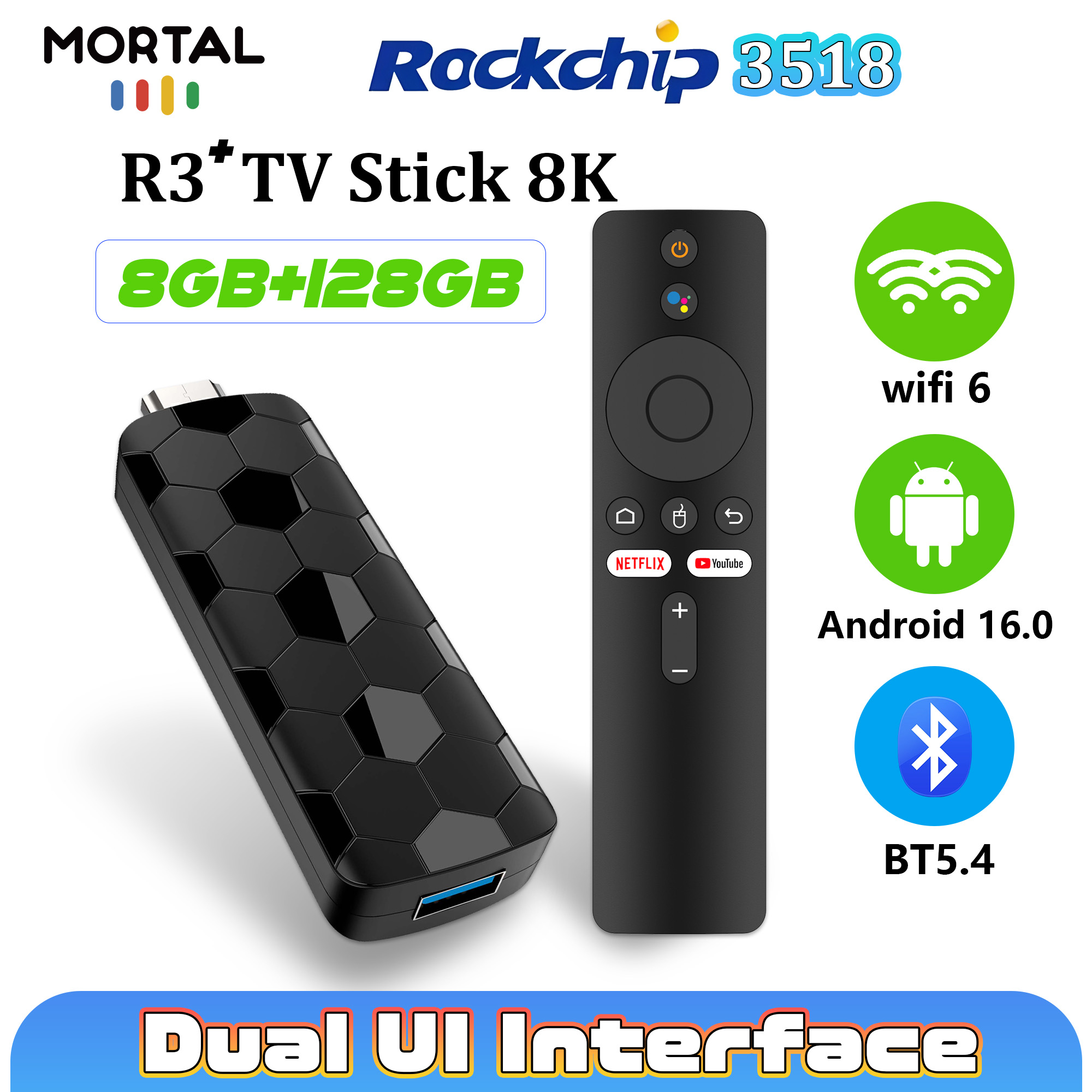 Home Cinema Furniture - Mortal R3+ TV 스틱 안드로이드 16