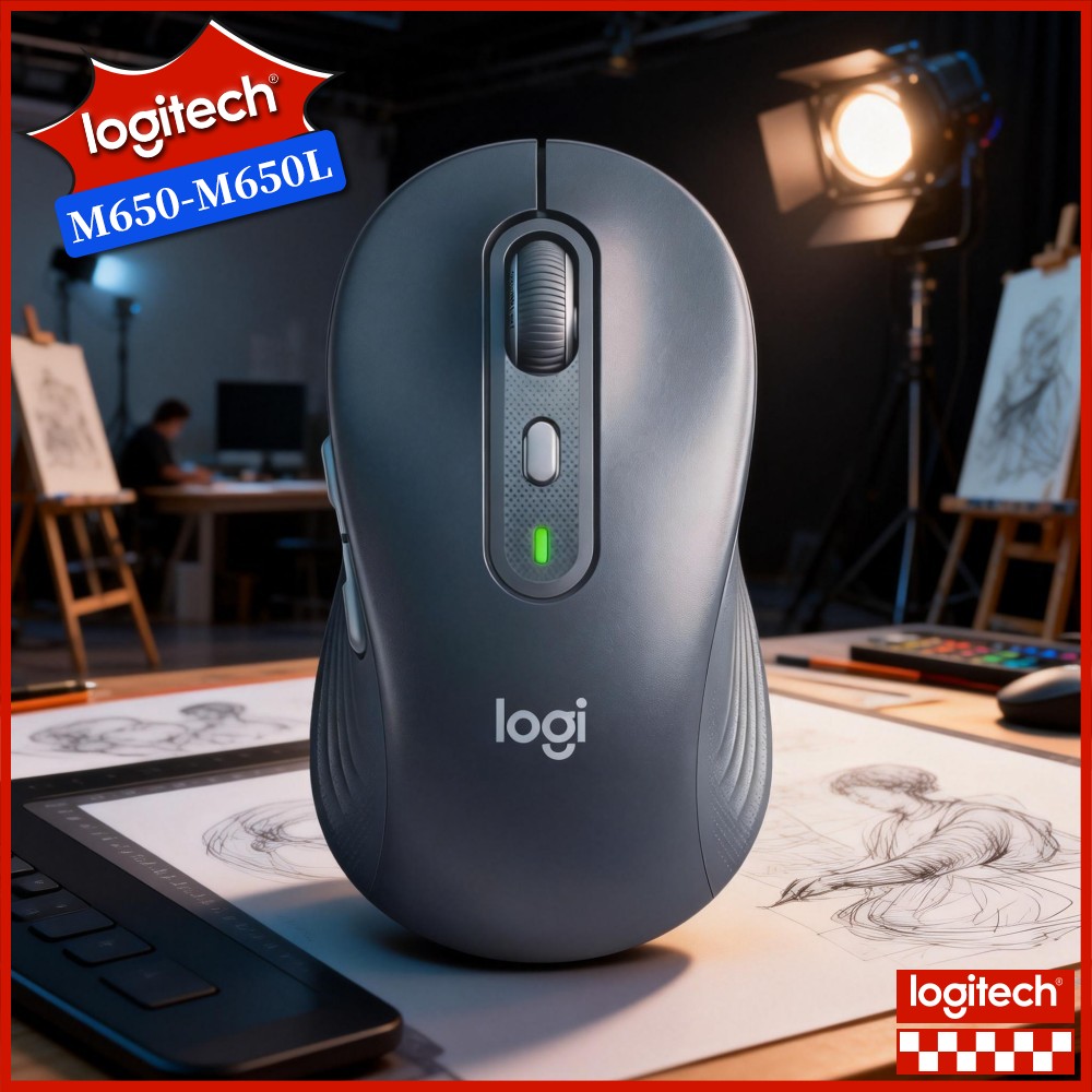Logitech Home Cinema - 로지텍 M650/M650L 인체공학적 무선 마우스 스마트