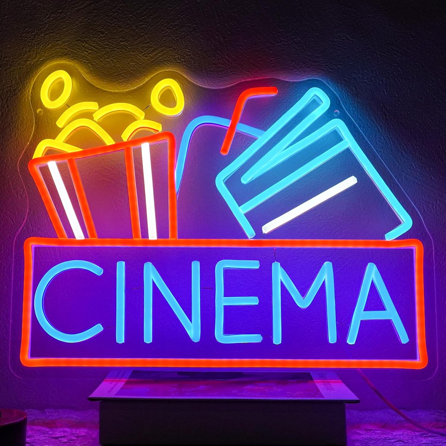 Home Cinema Setup - 시네마 네온사인 USB 전원 LED 디밍