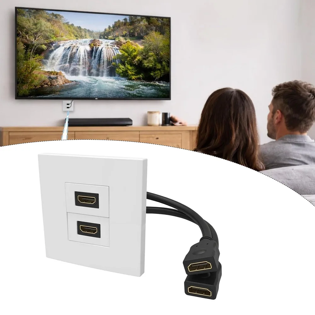 듀얼 포트 월 플레이트(피그테일 케이블 포함) - 4K - Home Cinema Setup 리뷰 및 가격