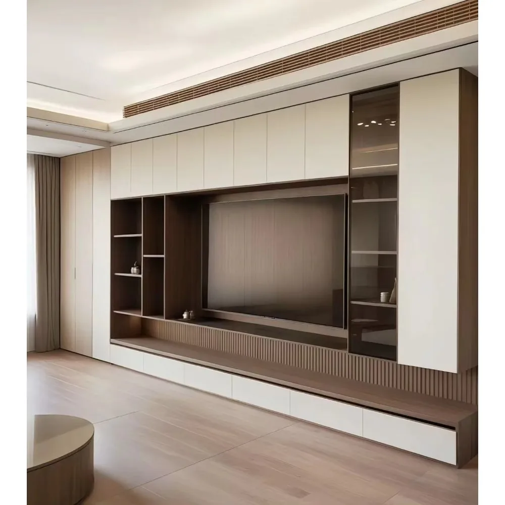 현대적인 디자인의 맞춤형 원목 낮은 TV 캐비닛, 패널 - Home Cinema Furniture 리뷰 및 가격