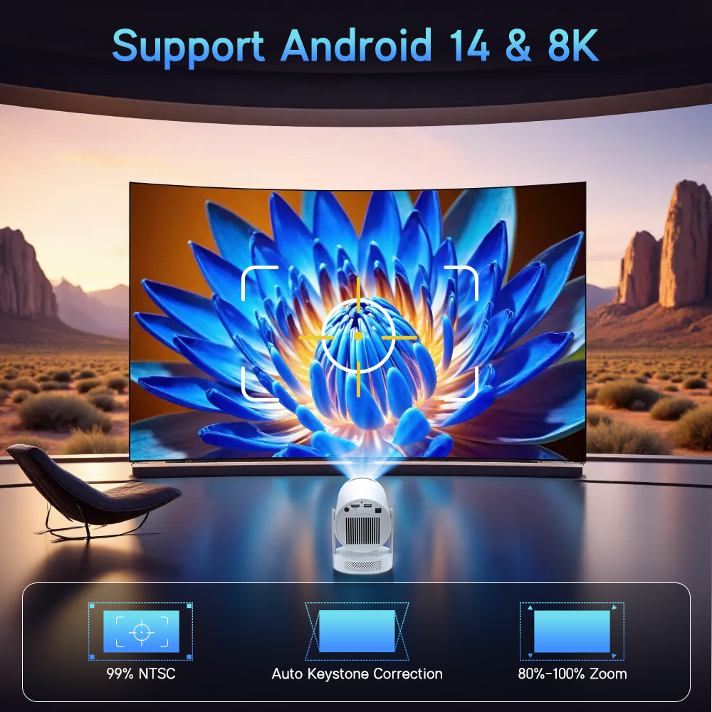 Magcubic 안드로이드 14 네이티브 1080P 8 - Home Cinema Setup 리뷰 및 가격
