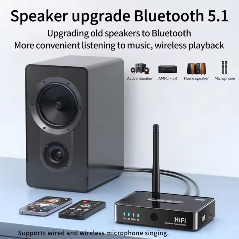 NFC 블루투스 수신기 6.5mm BT 5.1 마이크  - Home Cinema Bluetooth 5.1 리뷰 및 가격