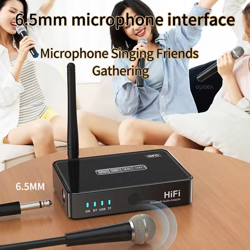 NFC 블루투스 수신기 6.5mm BT 5.1 마이크  - Home Cinema Bluetooth 5.1 리뷰 및 가격