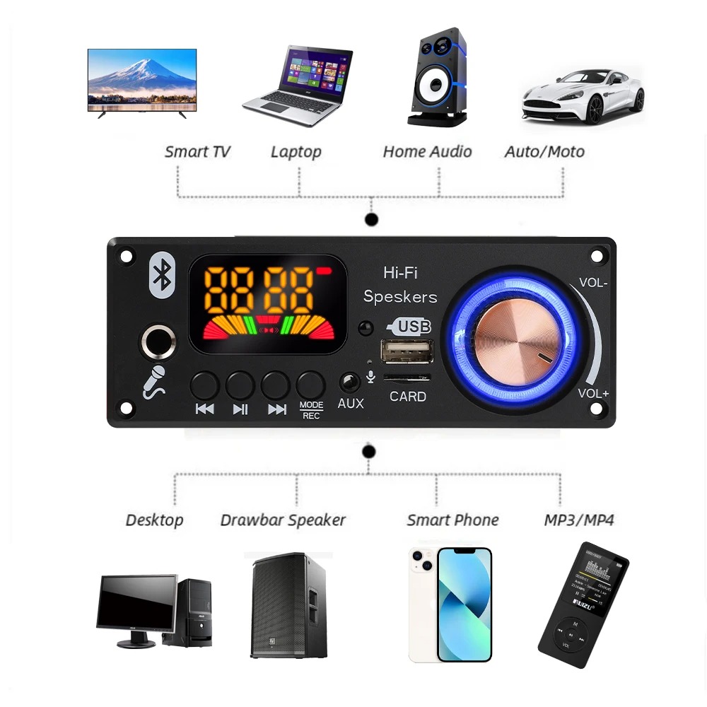 블루투스 5.1 MP3 디코더 보드 2*80W 160W - Home Cinema Bluetooth 5.1 리뷰 및 가격