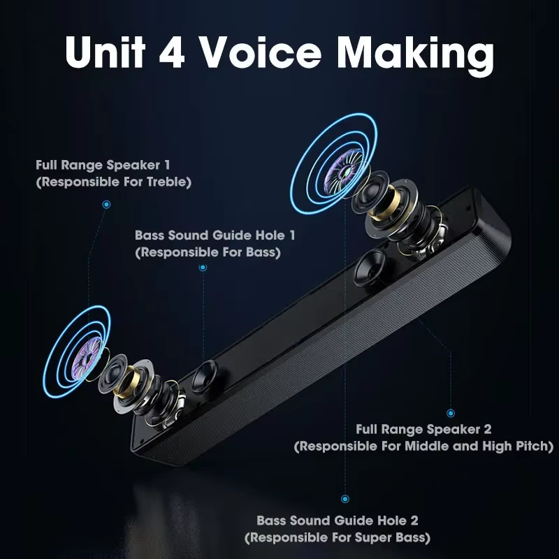 홈시어터용 블루투스 사운드바, 서브우퍼 포함, 4D 서 - Soundbar Bluetooth Home 리뷰 및 가격