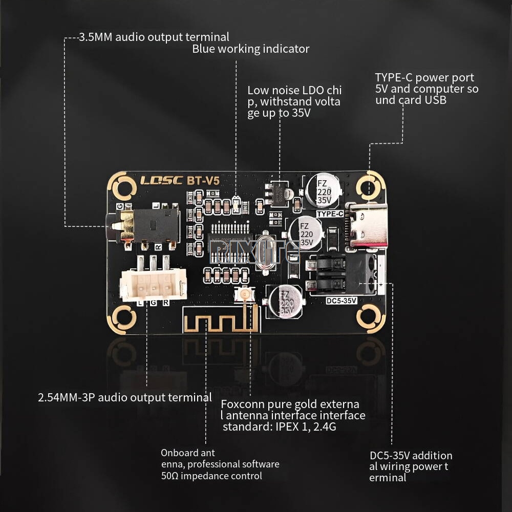 Dac 무선 블루투스 오디오 수신기 보드 DIY 휴대용 - Home Cinema Bluetooth 5.1 리뷰 및 가격