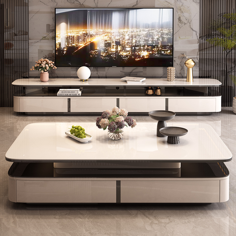 클래식 베이지 TV 캐비닛 심플 이탈리아 유니크 롱 디 - Home Cinema Furniture 리뷰 및 가격