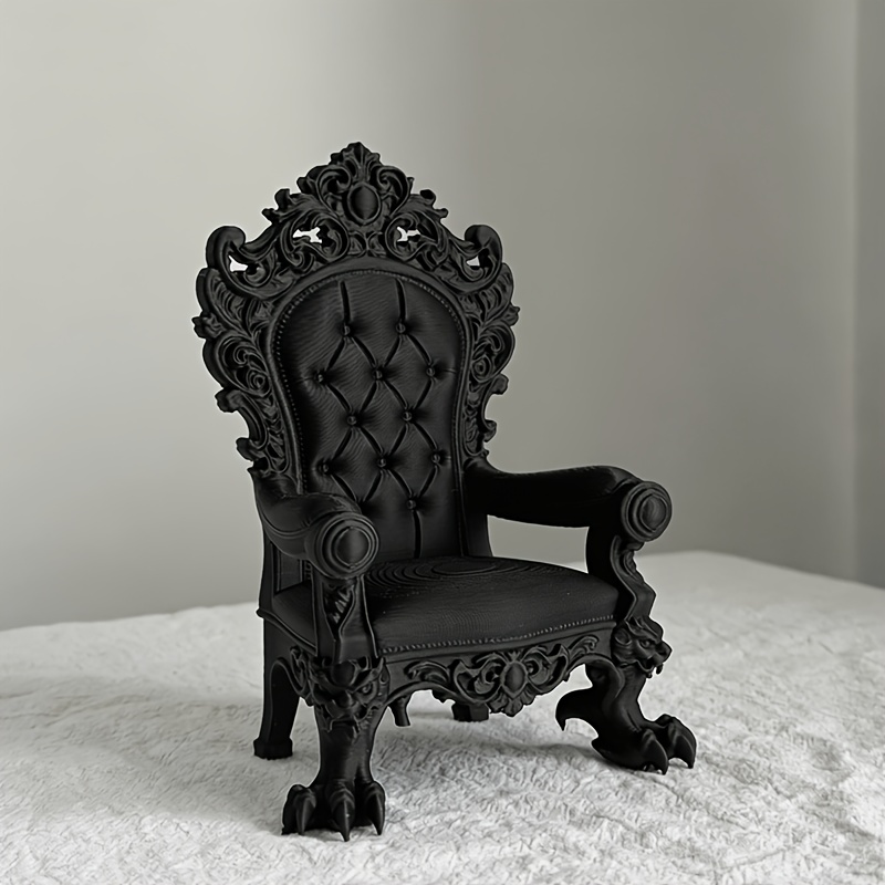 1피스 고급 왕좌 모델 – 고딕 스타일 – 다크 브라운 - Home Cinema Furniture 리뷰 및 가격