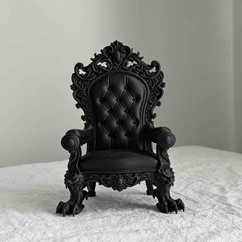 1피스 고급 왕좌 모델 – 고딕 스타일 – 다크 브라운 - Home Cinema Furniture 리뷰 및 가격
