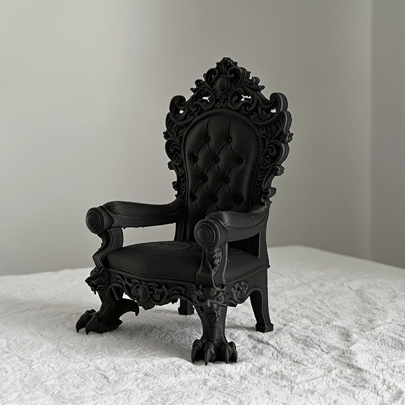 1피스 고급 왕좌 모델 – 고딕 스타일 – 다크 브라운 - Home Cinema Furniture 리뷰 및 가격