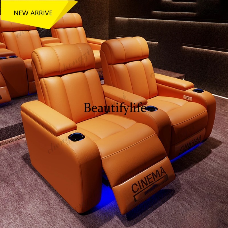 G153 고급 천연 가죽 전동 리클라이너 시네마 의자  - Home Cinema Furniture 리뷰 및 가격