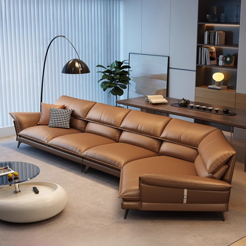 진짜 가죽 럭셔리 이탈리아 소파 북유럽 모던 시네마 침 - Home Cinema Furniture 리뷰 및 가격