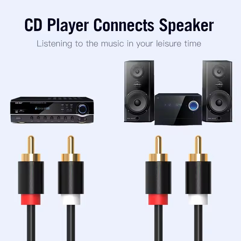 하이파이 스테레오 RCA 케이블 2RCA - RCA 오 - Home Cinema Furniture 리뷰 및 가격