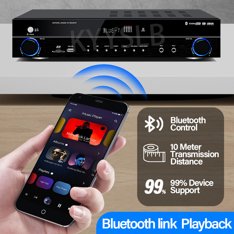 900W 블루투스 앰프 오디오 고출력 전문가용 노래방  - Home Cinema System 리뷰 및 가격