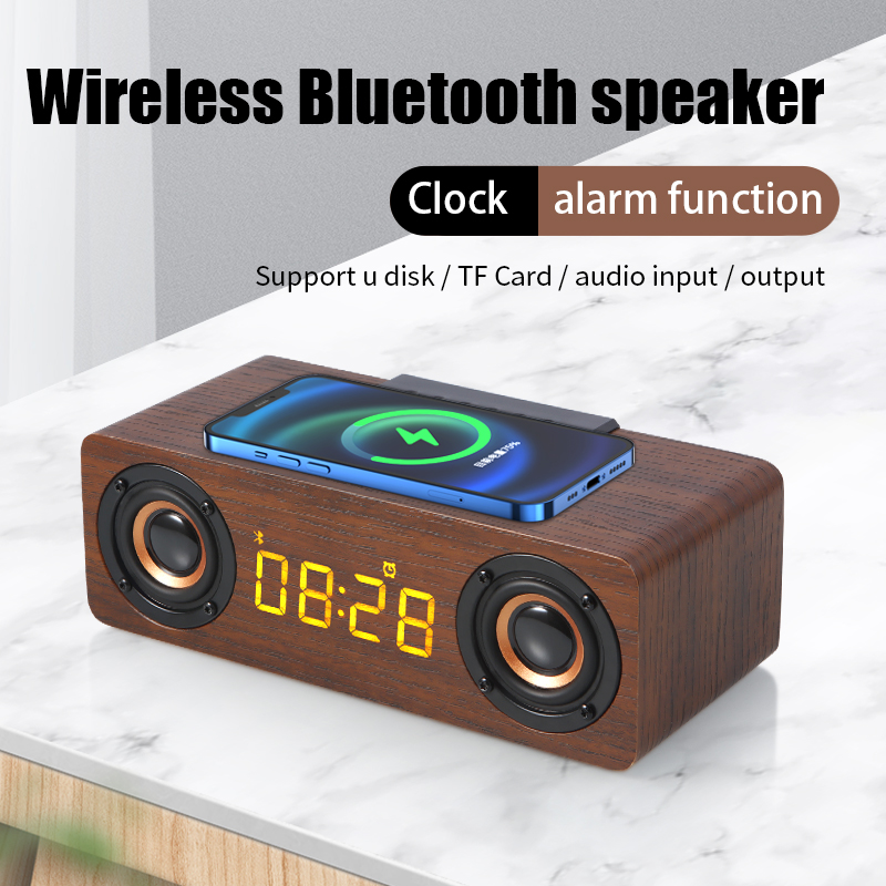 나무 무선 블루투스 스피커, 알람 시계, 서브우퍼 포함 - Soundbar Bluetooth Home 리뷰 및 가격