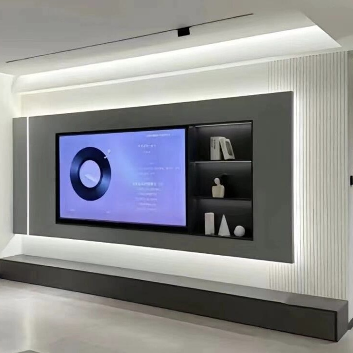 TV 스탠드 모던 그릴 스톤 그레인 배경 맞춤형 TV  - Home Cinema Furniture 리뷰 및 가격