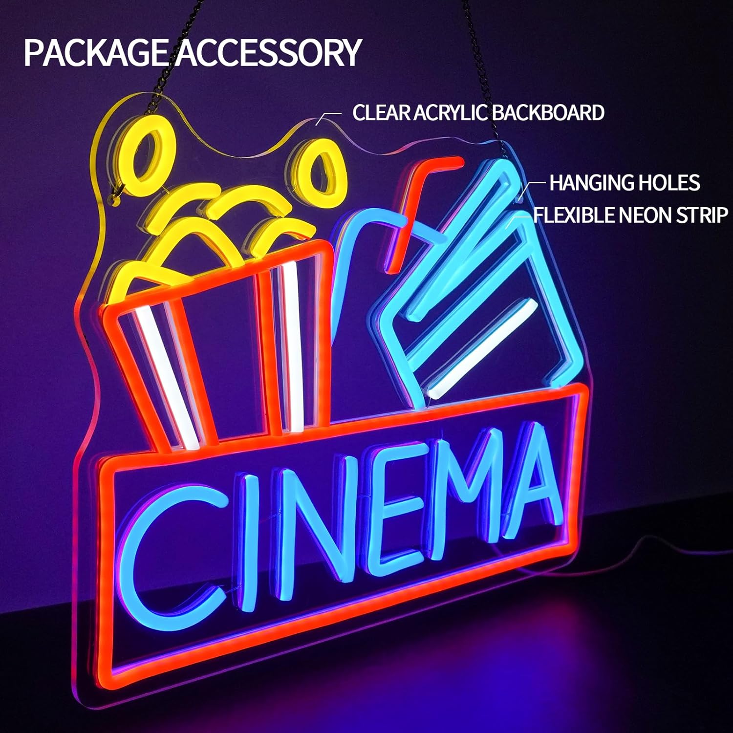 시네마 네온사인 USB 전원 LED 디밍 가능 LED  - Home Cinema Setup 리뷰 및 가격