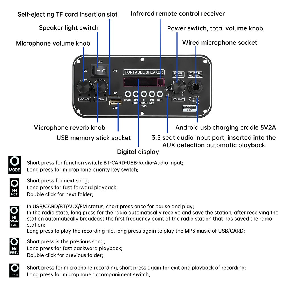 DC3.7-5V MP3 블루투스 5.1 디코더 보드 D - Home Cinema Bluetooth 5.1 리뷰 및 가격